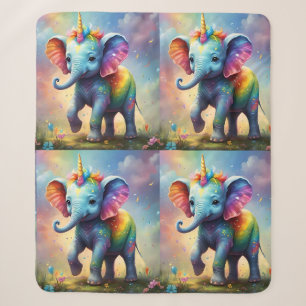 Couverture Sherpa Radiant Merveilles : Le Rainbow Baby Unicorn Eleph