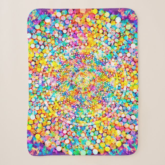 Couverture Sherpa Rainbow Fireworks (Devant)