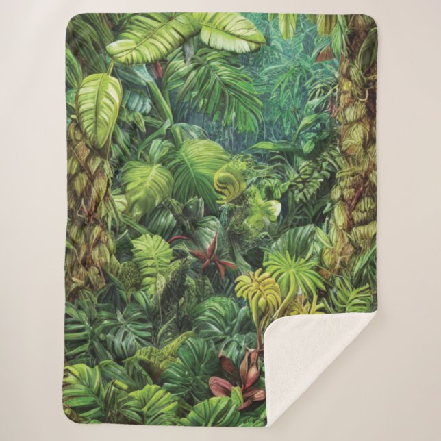 Couverture Sherpa Rainforest Sherpa Blanket (Devant)