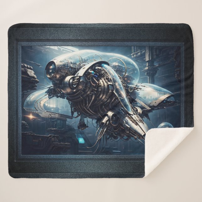 Couverture Sherpa Raspian Dynamorph Drone AI Art par Xzendor7 (Devant (Horizontal))