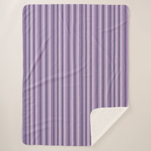 Couverture Sherpa Rayures violettes
