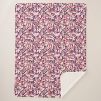 Couverture Sherpa Red Maple Tree Sherpa Blanket