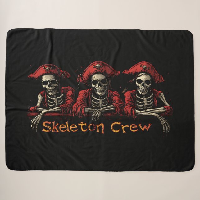 Couverture Sherpa Red Skeleton Crew Trio (Devant (Horizontal))