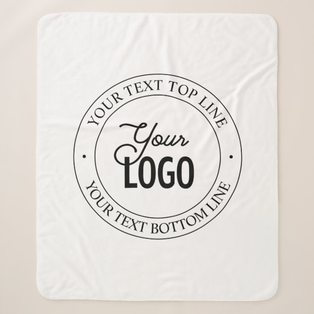 Couverture Sherpa Remplacement et personnalisation faciles du logo | (Devant)