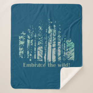 Couverture Sherpa Remplissez la citation Wild Preserve Forest Wilder