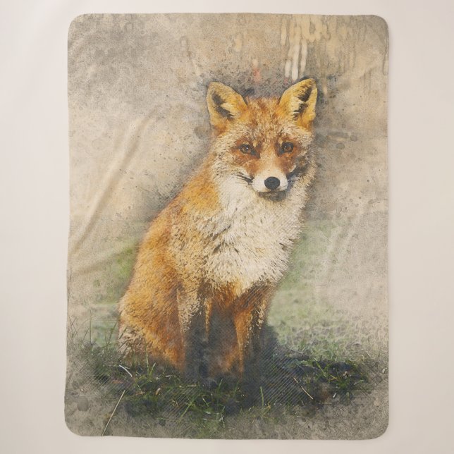 Couverture Sherpa Renard rouge (Devant)