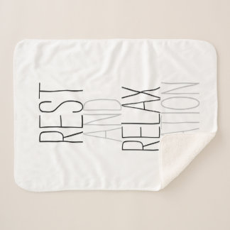 Couverture Sherpa Repos et détente inspirés par Rae Dunn