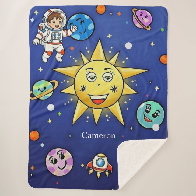 Couverture Sherpa Rêves d'Enfance, Grande 60X 80 (Devant)