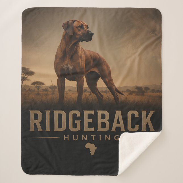 Couverture Sherpa Rhodesian Ridgeback (Devant)