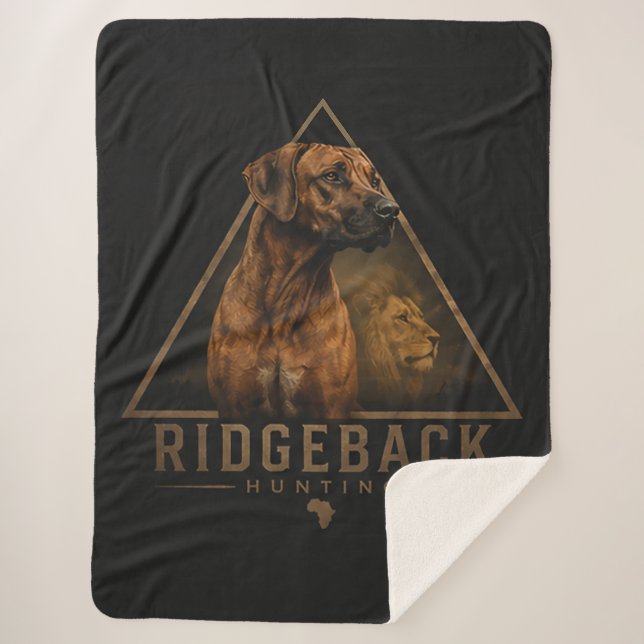 Couverture Sherpa Rhodesian Ridgeback (Devant)