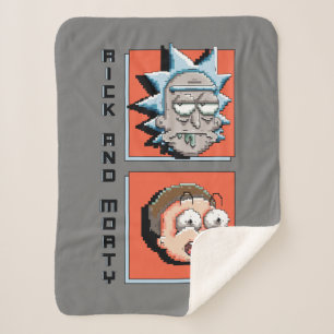 Couverture Sherpa RICK ET MORTY™   Graphique de panneau de pixels