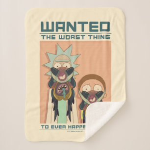 Couverture Sherpa RICK ET MORTY™   Poster Recherché Glorzo