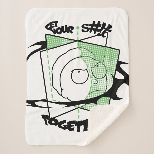 Couverture Sherpa RICK ET MORTY™ | Prenez votre S# ! t Together ! (Devant)