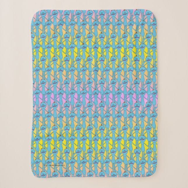 Couverture Sherpa RICK ET MORTY™ | Rainbow M. Meeseeks Motif (Devant)