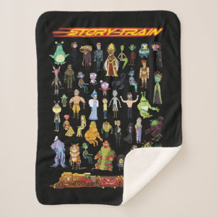 Couverture Sherpa RICK ET MORTY™ Train d'histoire