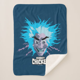 Couverture Sherpa Robot chicken Scientist Head Graphic