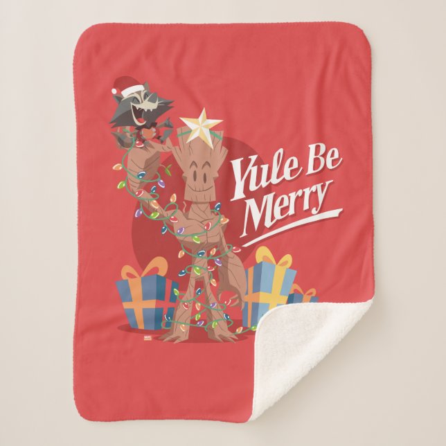 Couverture Sherpa Rocket & Groot "Yule Be Merry" (Devant)