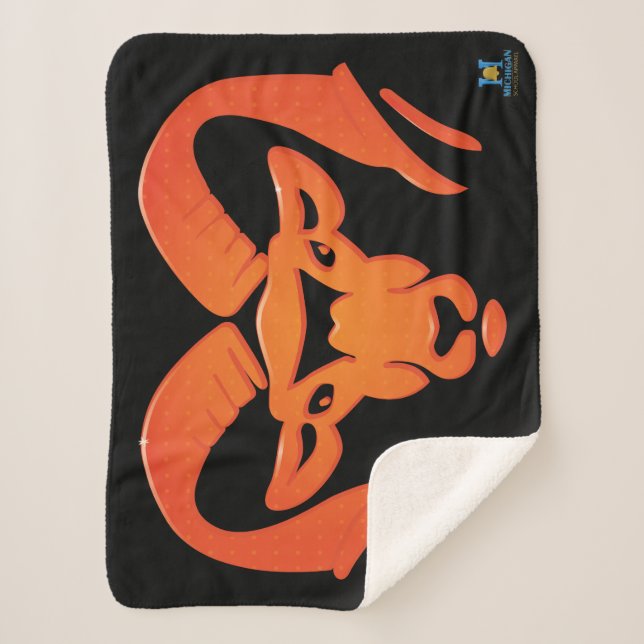 Couverture Sherpa Rockford Rams #4 Sherpa Blanket (Devant)