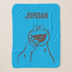 Couverture Sherpa Rue Sésame   Cookies Monster Bright   Ajouter un n