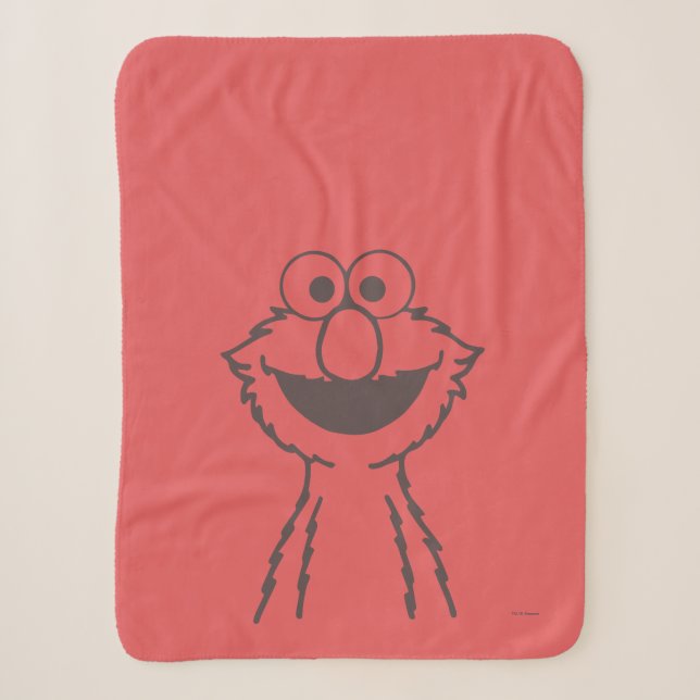 Couverture Sherpa Rue Sésame | Elmo (Devant)