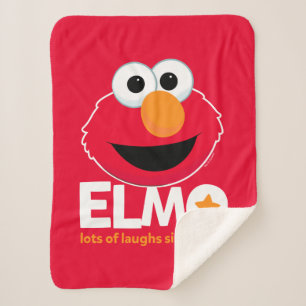 Couverture Sherpa Rue Sésame   Elmo Beaucoup de rires depuis 1984