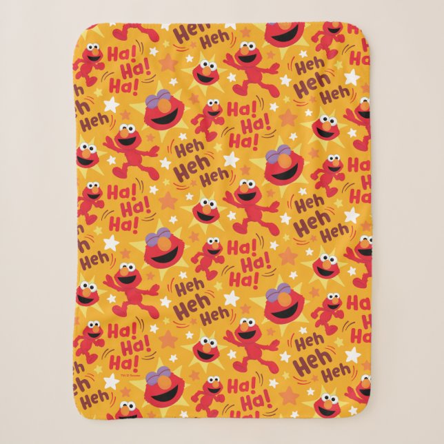 Couverture Sherpa Rue Sésame | Elmo Ha ! Ha ! Ha ! Motif (Devant)