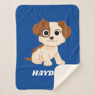 Couverture Sherpa Rue Sésame Elmo's Puppy Tango Ajouter Votre No