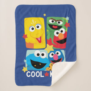 Couverture Sherpa Rue Sésame   Enfants Cool