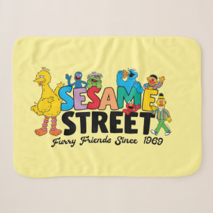 Couverture Sherpa Rue Sésame   Furry Friends depuis 1969