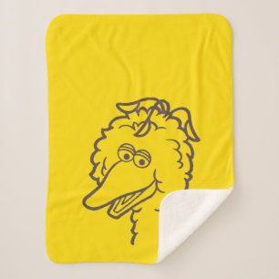 Couverture Sherpa Rue Sésame Oiseau brillant