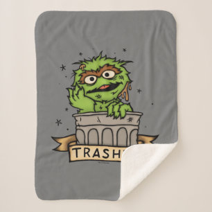 Couverture Sherpa Rue Sésame   Oscar the Grouch Trashed