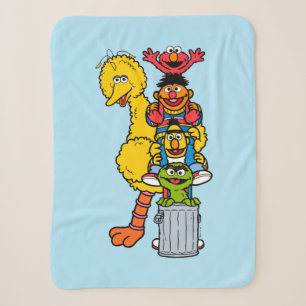 Couverture Sherpa Rue Sésame   Pose Pals Street Sesame