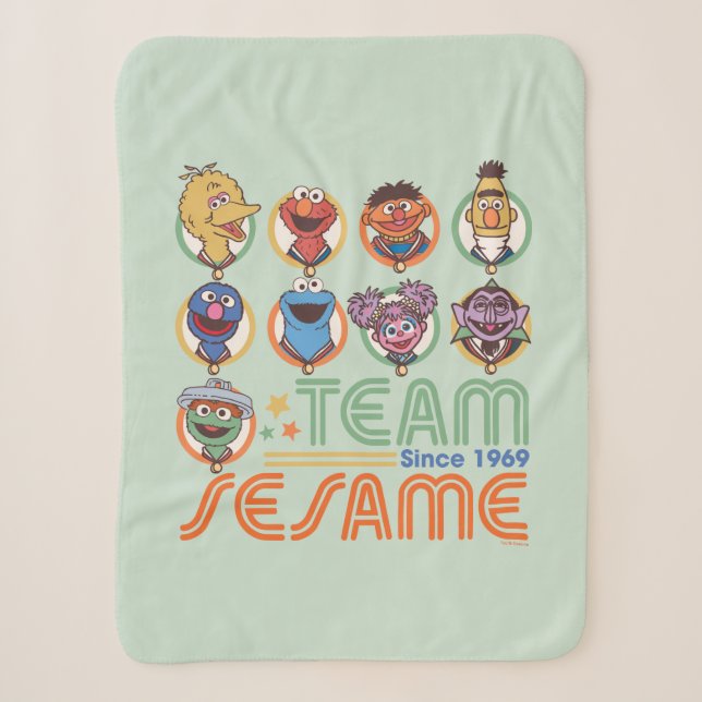 Couverture Sherpa Rue Sésame | Team Sesame depuis 1969 (Devant)