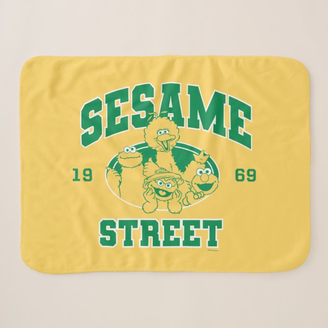 Couverture Sherpa Rue Sésame | Vintage 1969 (Devant (Horizontal))