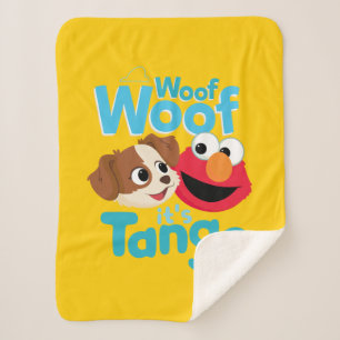 Couverture Sherpa Rue Sésame   Woof Woof It's Tango & Elmo