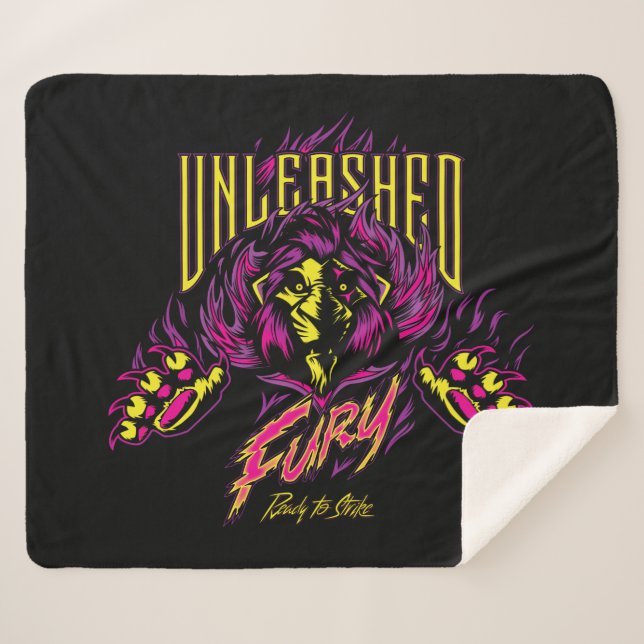 Couverture Sherpa Sac| Fureur sans éclats| Prêt à frapper (Devant (Horizontal))