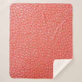 Couverture Sherpa Sample of orange leather upholstery textureabstrac