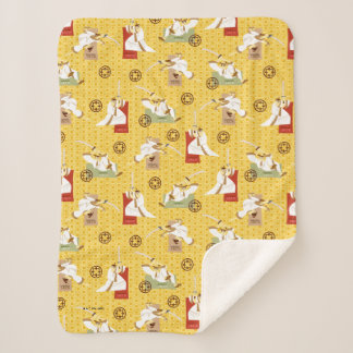 Couverture Sherpa Samurai Jack Sword Poses Motif d'art de caractère