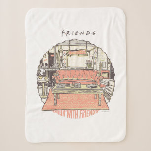 Couverture Sherpa S'amuser avec FRIENDS™ Cartoon