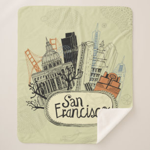 Couverture Sherpa San Francisco tirée par la main