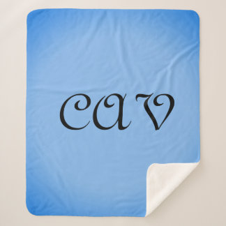 Couverture Sherpa Sangria Cornflower Blue