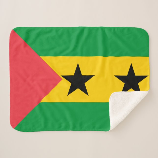 Couverture Sherpa Sao Tome and Principe Flag (Devant (Horizontal))