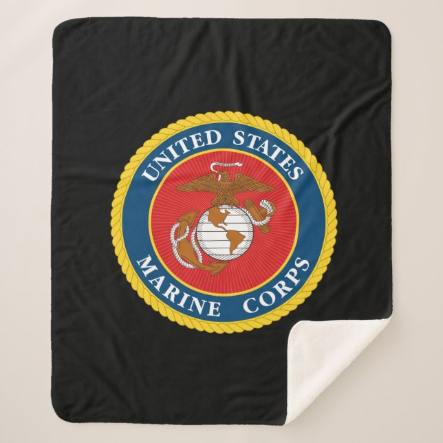 Couverture Sherpa Sceau du Corps des Marines - plat (Devant)