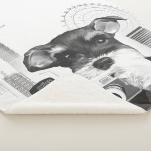 Couverture Sherpa Schnauzer avec caméra