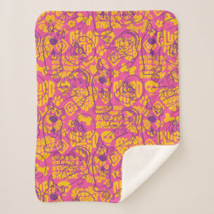 Couverture Sherpa Scooby-Doo Funky Flower Motif