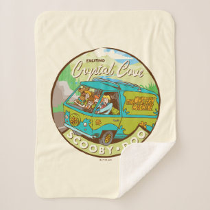 Couverture Sherpa Scooby-Doo Gang Driving Through "Crystal Cove"