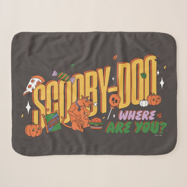 Couverture Sherpa Scooby-Doo Halloween Snack Logo (Devant (Horizontal))