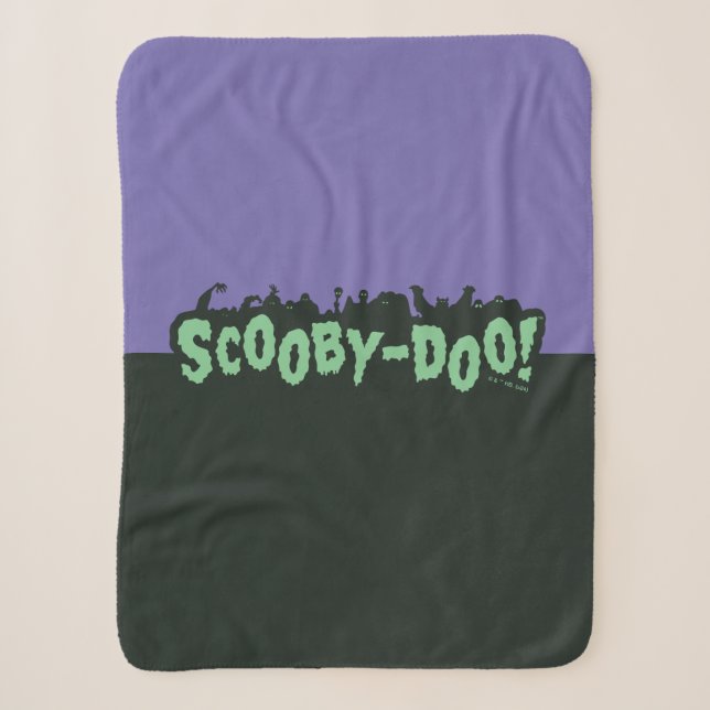 Couverture Sherpa Scooby-Doo ! Logo Monster Silhouette (Devant)