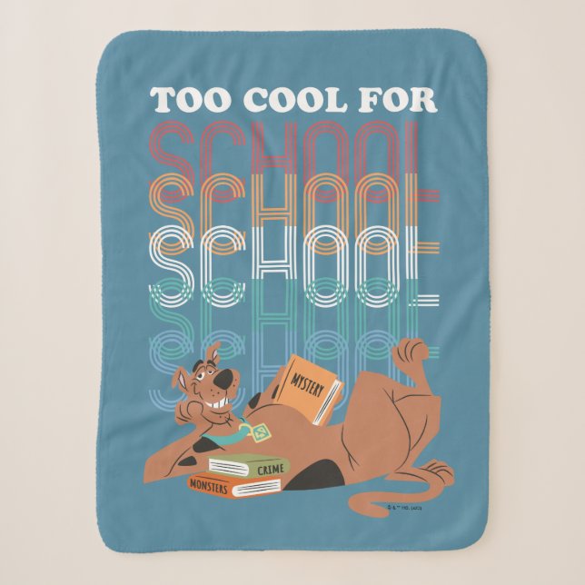 Couverture Sherpa Scooby Doo Trop Cool Pour L'École (Devant)