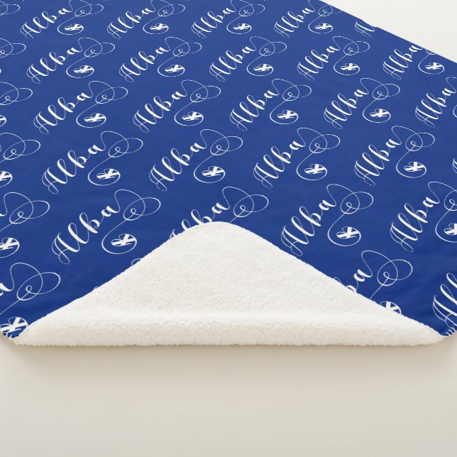 Couverture Sherpa Scottish Flag Heart, Alba, Scots Gaelic (3/4)